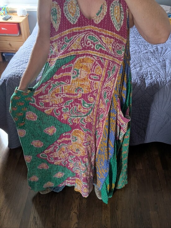 Kantha Bae Dresses & Skirts - Kantha Bae Sleeveless V-neck Harmony Maxi Dress With POCKETS!